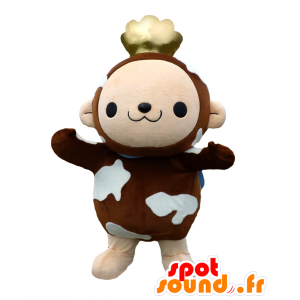 Saru Tsupu mascot, monkey with a golden crown - MASFR26594 - Yuru-Chara Japanese mascots