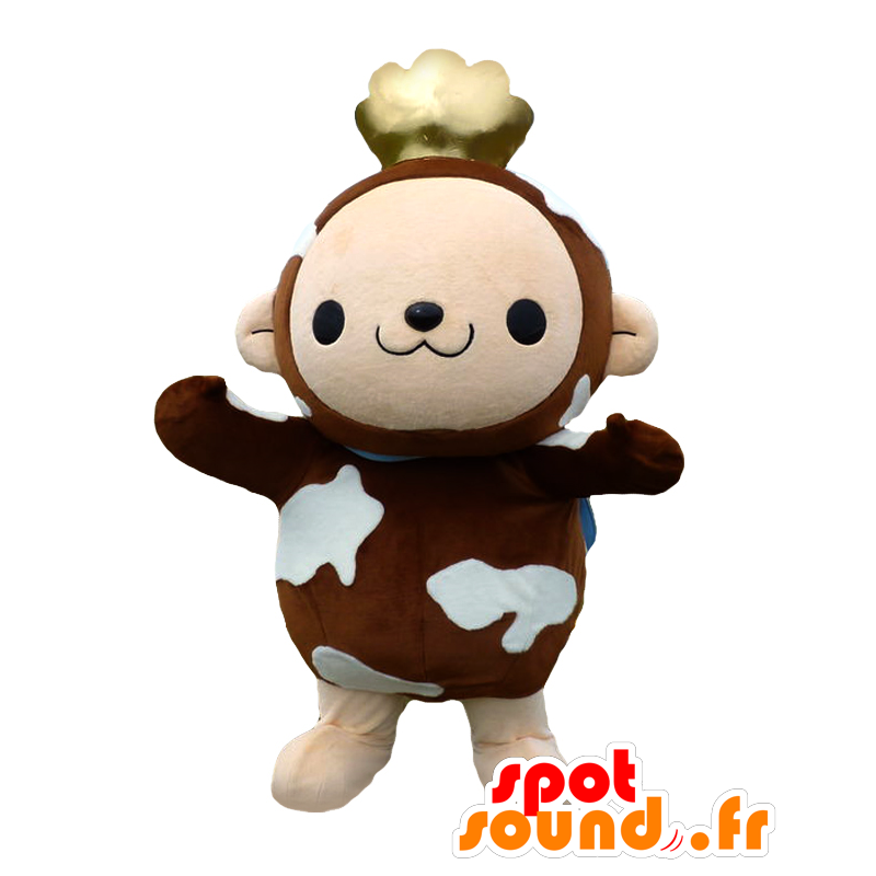 Saru Tsupu mascot, monkey with a golden crown - MASFR26594 - Yuru-Chara Japanese mascots