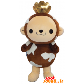 Saru Tsupu mascot, monkey with a golden crown - MASFR26594 - Yuru-Chara Japanese mascots