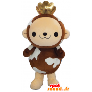 Mascota Saru Tsupu, mono con una corona de oro - MASFR26594 - Yuru-Chara mascotas japonesas