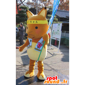 I-kun mascota, zorro naranja y amarillo, muy exitoso - MASFR26596 - Yuru-Chara mascotas japonesas