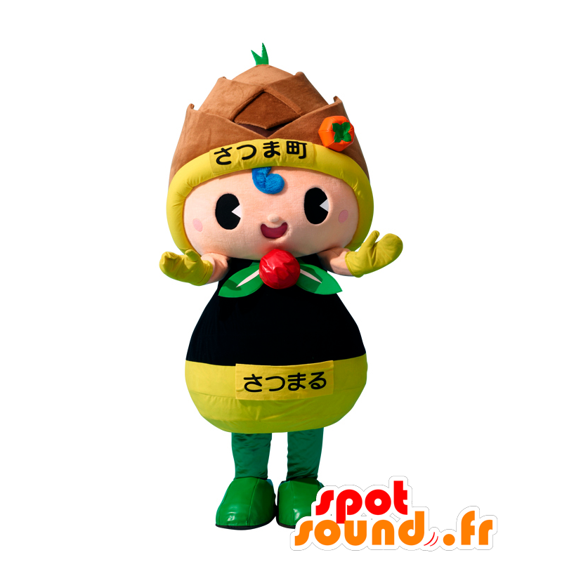 Mascotte de Satsumaru chan, de pomme de pin géante - MASFR26606 - Mascottes Yuru-Chara Japonaises