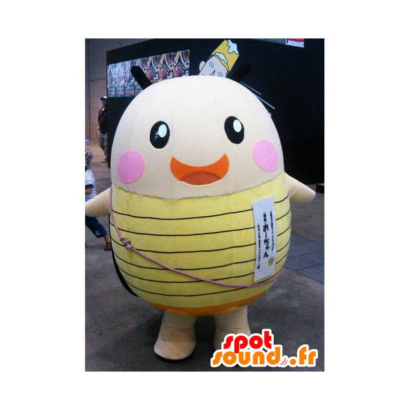 O-chan mascote, vaga-lume amarelo e rosa, gigante - MASFR26607 - Yuru-Chara Mascotes japoneses