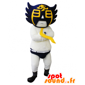 Tokyo worstelaar mascotte, met een zwart-gele masker - MASFR26610 - Yuru-Chara Japanse Mascottes