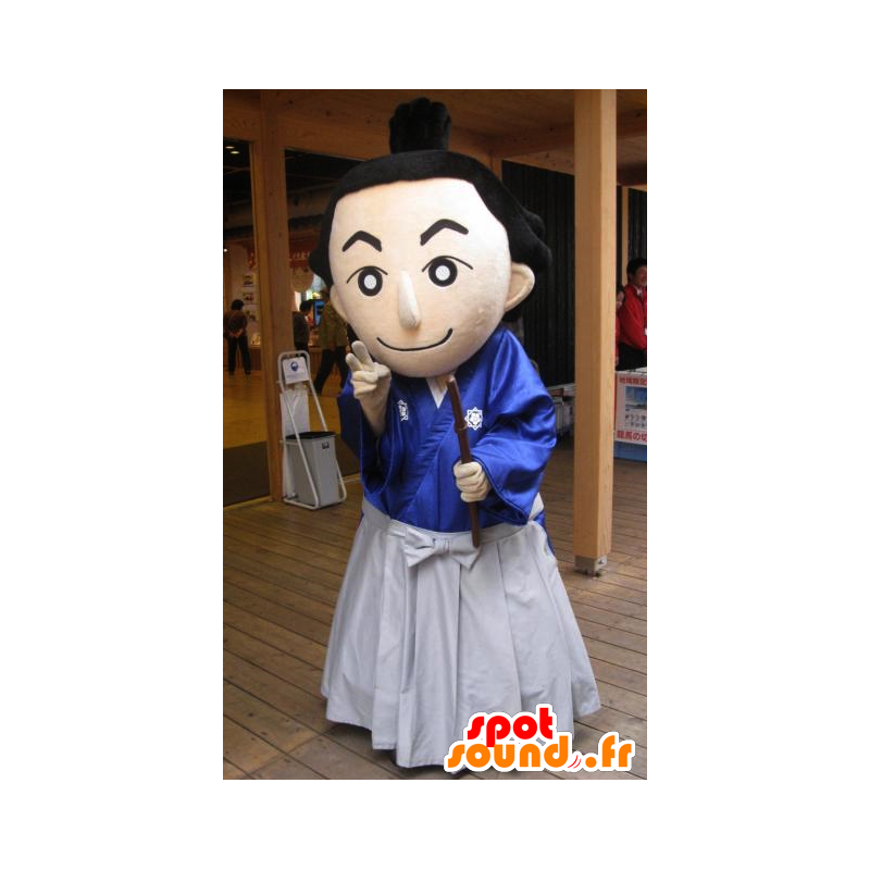 Mascotte de Sakamoto Ryoma-kun, d'homme asiatique - MASFR26622 - Mascottes Yuru-Chara Japonaises