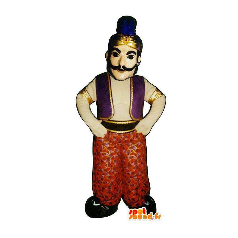 Mascotte de sultan, de fakir. Costume d'Aladin - MASFR006950 - Mascottes Personnages célèbres