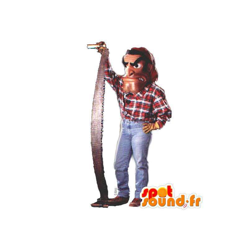 Mascot lumberjack plaid shirt - MASFR006951 - Human mascots