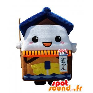 Mascotte de Funayan, petite maison flottante colorée - MASFR26631 - Mascottes Yuru-Chara Japonaises
