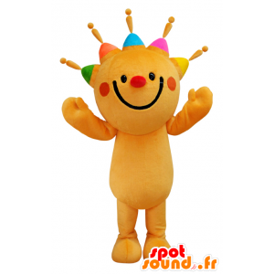 Mascot Jaffe-kun, oransje solen, med fargede stråler - MASFR26636 - Yuru-Chara japanske Mascots