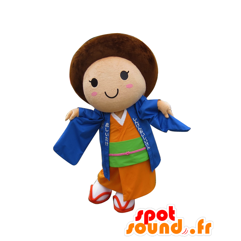 Shiitake landlady chan mascot, Asian hostess - MASFR26637 - Yuru-Chara Japanese mascots