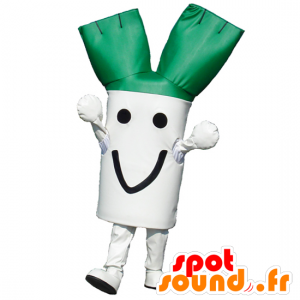 Mascot Negiccho, grøn og hvid purre, kæmpe - Spotsound maskot