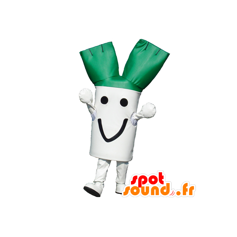 Mascot Negiccho, grön och vit purjolök, jätte - Spotsound maskot
