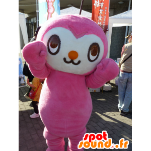 Mascot Keburun, ruusu ja valkoinen mies, jossa on antenni - MASFR26646 - Mascottes Yuru-Chara Japonaises