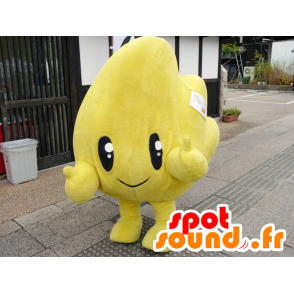 Mascot Ippy, gele mens, in de vorm van E - MASFR26650 - Yuru-Chara Japanse Mascottes