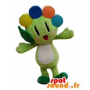 NATO-Maskottchen, grüne blume, orange, gelb und blau - MASFR26660 - Yuru-Chara japanischen Maskottchen