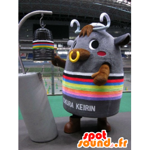 Mascot KaneRin, grå bull klokkeformede - MASFR26669 - Yuru-Chara japanske Mascots