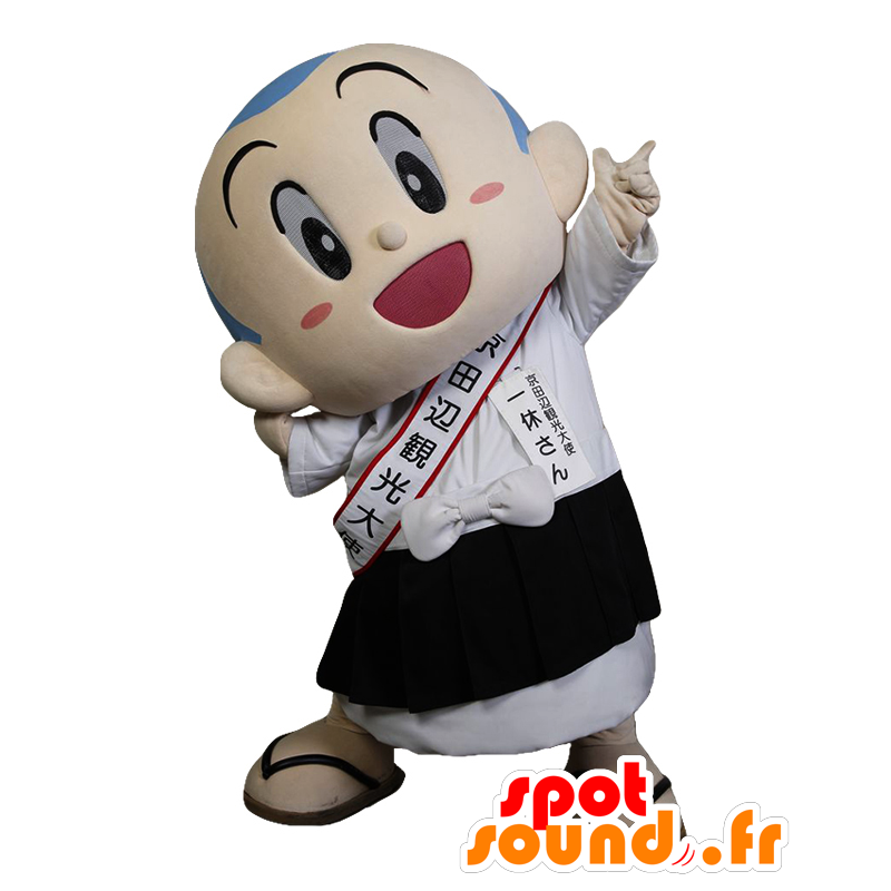 Ikkyu mascot, boy with blue hair - MASFR26672 - Yuru-Chara Japanese mascots