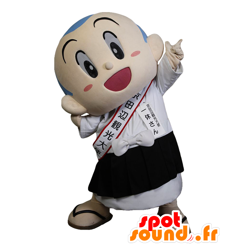 Mascot Ikkyu, gutt med blått hår - MASFR26672 - Yuru-Chara japanske Mascots