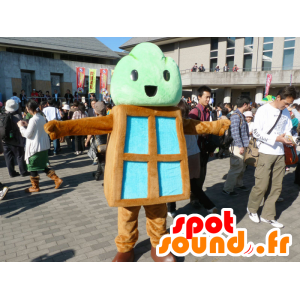 Yamada maskot, træ, kæmpe vindue - Spotsound maskot kostume