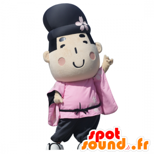 Michi-kun fu maskot, japonský muž, oblečený v růžové - MASFR26682 - Yuru-Chara japonské Maskoti