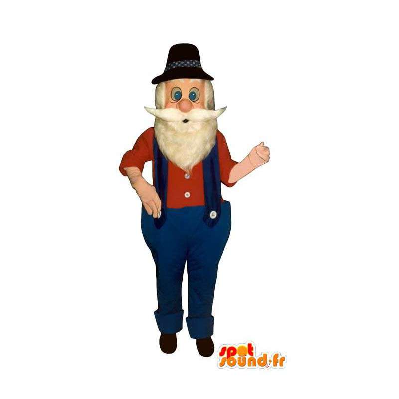 Mascotte de vieil homme, de chercheur d'or - MASFR006958 - Mascottes Homme