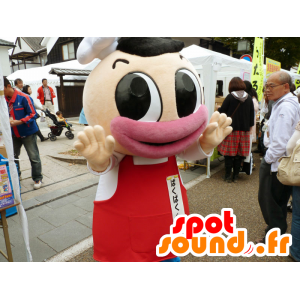 Mascot Pakupaku kun, cozinheiro chefe com uma boca grande - MASFR26696 - Yuru-Chara Mascotes japoneses