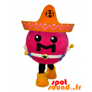 Mascotte de Sun chago, de bonhomme avec un chapeau mexicain - MASFR26700 - Mascottes Yuru-Chara Japonaises