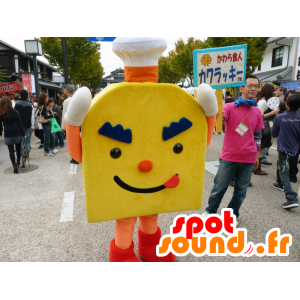 Mascot Kawahara shokunin Kawalucky, telhado amarelo - MASFR26703 - Yuru-Chara Mascotes japoneses