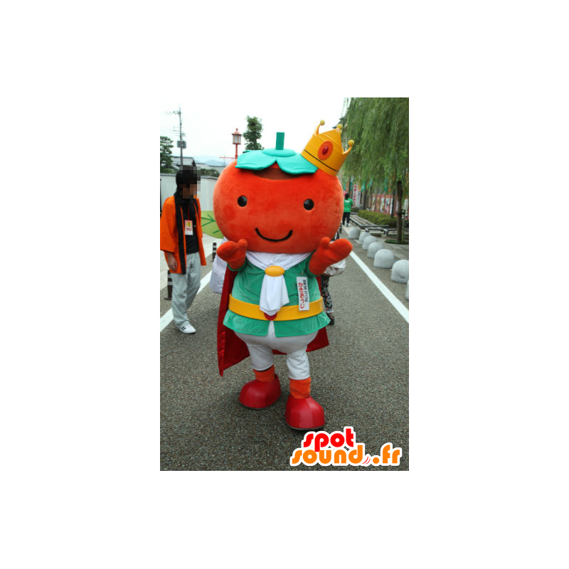 Mascot Oyster Prins, Prins van oesters, rood en groen - MASFR26714 - Yuru-Chara Japanse Mascottes