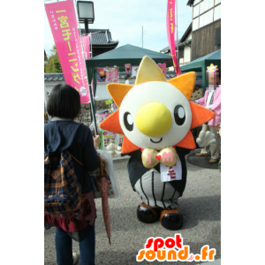 Mascot Ichimo, värikäs aurinko, jossa puku - MASFR26716 - Mascottes Yuru-Chara Japonaises