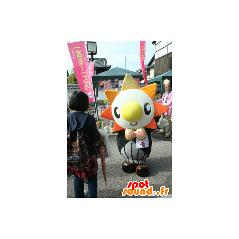 Ichimo mascot, colorful sun, with a suit - MASFR26716 - Yuru-Chara Japanese mascots