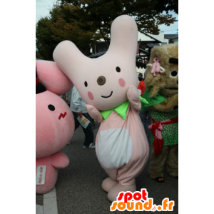 Mascot karmín, růžový a bílý králík, velmi originální - MASFR26717 - Yuru-Chara japonské Maskoti