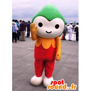 Mascot Choruru, homem verde e branco no vestido vermelho - MASFR26718 - Yuru-Chara Mascotes japoneses