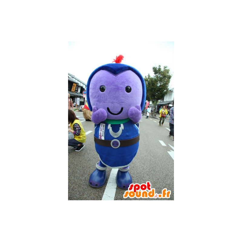 Mascotte de Capitaine Pione, bonhomme violet et bleu - MASFR26721 - Mascottes Yuru-Chara Japonaises