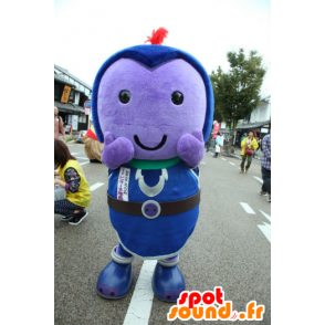 Mascot Captain Pione, paars en blauw man - MASFR26721 - Yuru-Chara Japanse Mascottes