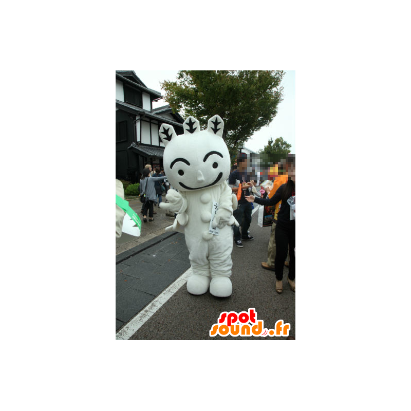 Mascot neve homem branco e preto, muito original - MASFR26730 - Yuru-Chara Mascotes japoneses