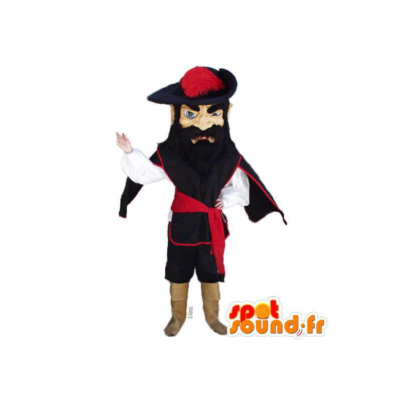 Mascotte groene els musketier. periode Costume - Soldaten mascottes - MASFR006963 - SpotSound.fr