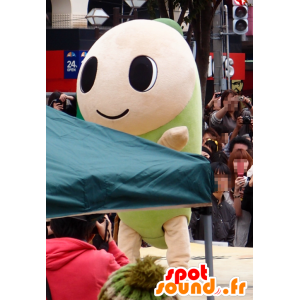 Mascot Namisuke, červy, růžové a zelené, obří hmyz - MASFR26743 - Yuru-Chara japonské Maskoti