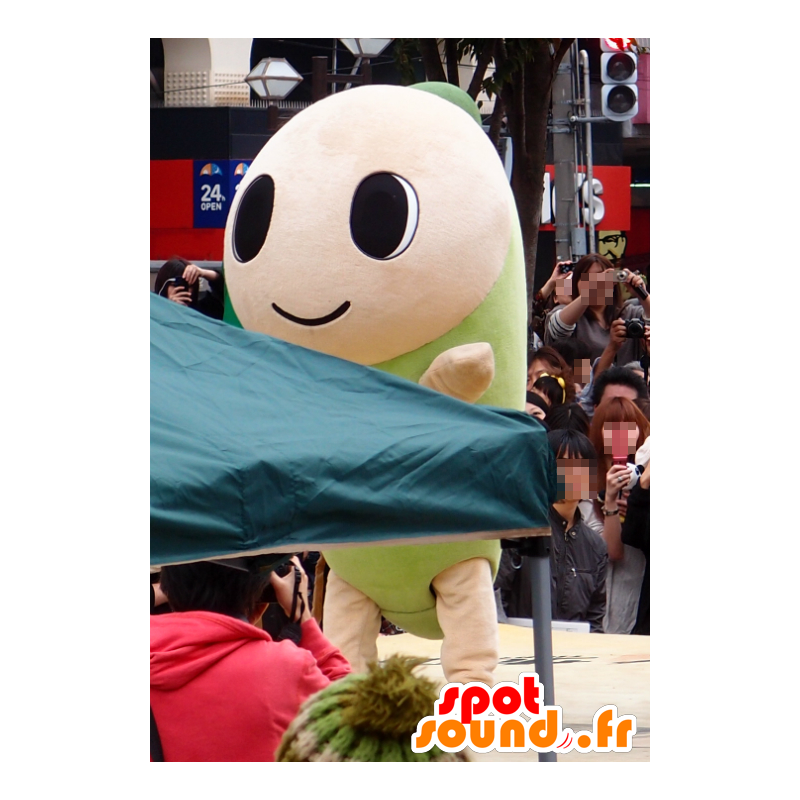 Mascot Namisuke, vermes, rosa e verde, inseto gigante - MASFR26743 - Yuru-Chara Mascotes japoneses