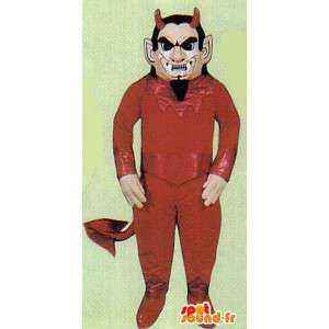 Röd djävulskostym. Halloween kostym - Spotsound maskot
