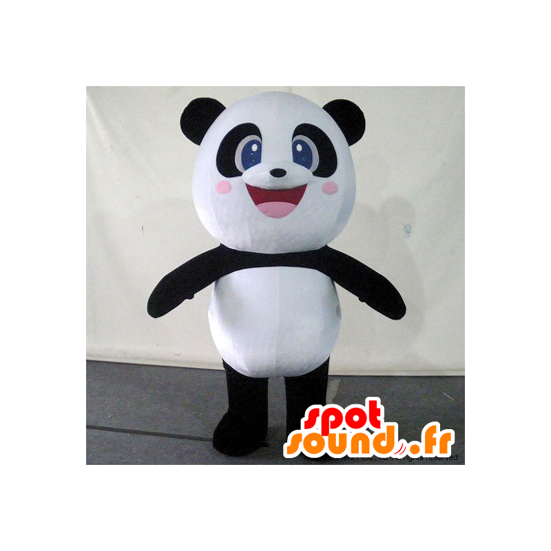 Mascot panda in bianco e nero, con begli occhi azzurri - MASFR26744 - Yuru-Chara mascotte giapponese