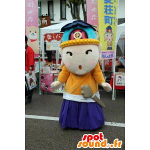Aichi maskot, japansk karakter i farverigt tøj - Spotsound
