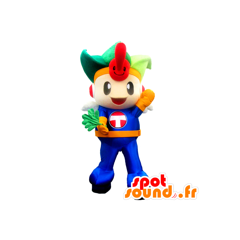 Mascot Chisora-kun, menino, com um chapéu de bobo da corte - MASFR26761 - Yuru-Chara Mascotes japoneses