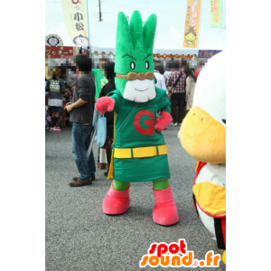 Negiman mascot, green onion, superhero - MASFR26762 - Yuru-Chara Japanese mascots