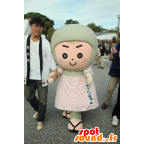 Mascotte Wakayama Iwade, rosa e grigio uomo - MASFR26768 - Yuru-Chara mascotte giapponese