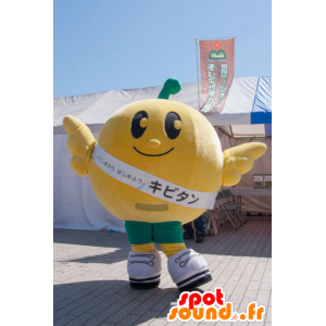Kibitan maskot, appelsin, mandarin gigant - MASFR26770 - Yuru-Chara japanske Mascots