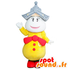 Mascot Udatsu kun, keltainen ja punainen kaveri katto - MASFR26771 - Mascottes Yuru-Chara Japonaises