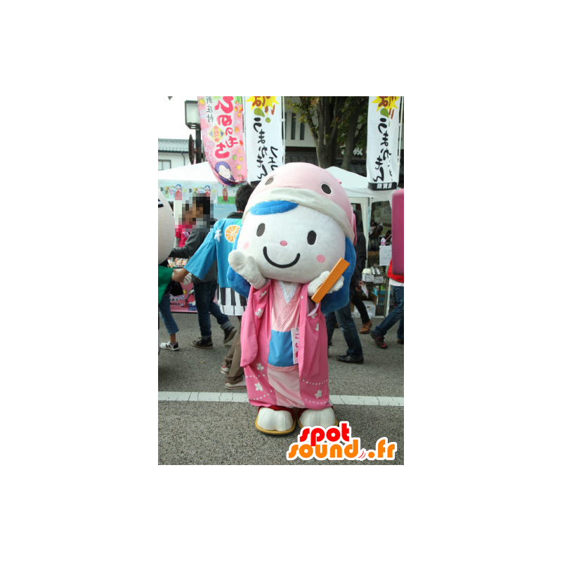 Koihime Maskottchen, Mädchen mit einem Karpfen auf dem Kopf - MASFR26774 - Yuru-Chara japanischen Maskottchen
