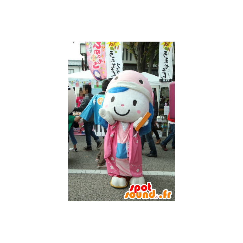 Koihime mascotte, meisje met een karper op het hoofd - MASFR26774 - Yuru-Chara Japanse Mascottes