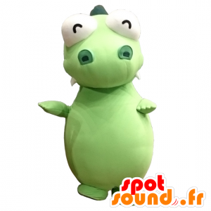 Maskot Tsukki, velké zelené a bílé dinosaurus - MASFR26777 - Yuru-Chara japonské Maskoti